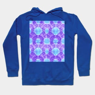 Blue and Purple Technicolor Tie-Dye Hoodie